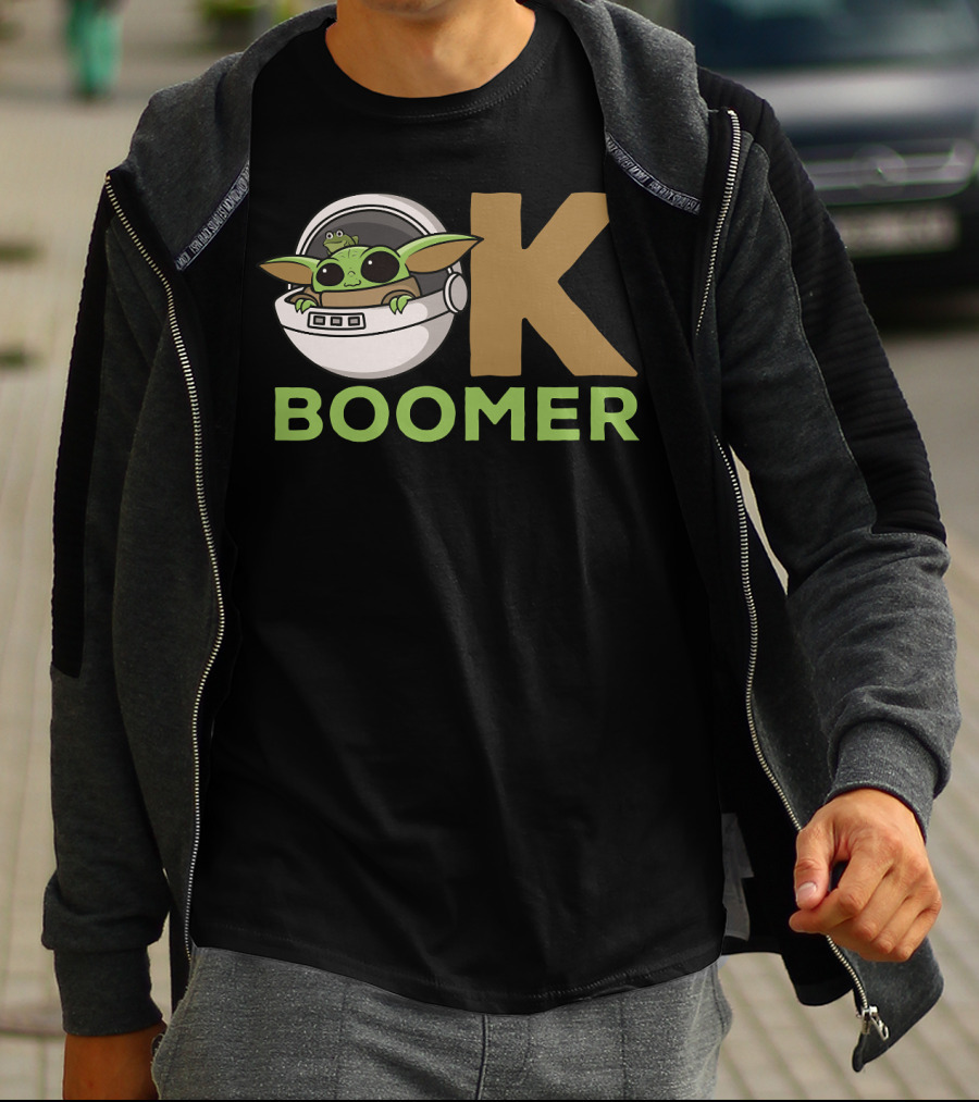 OK Boomer Baby Yoda Meme T-Shirt