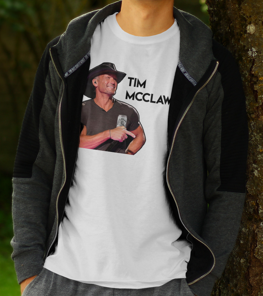 Tim McClaw White Claw Can Cowboy Hat T-Shirt