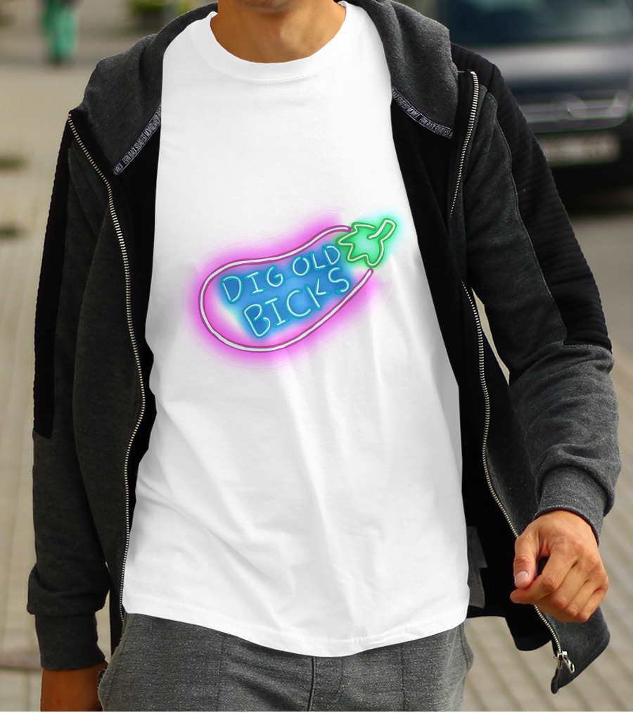 Dig Old Bick Neon Eggplant Terry Korvo Solar Opposites T-Shirt