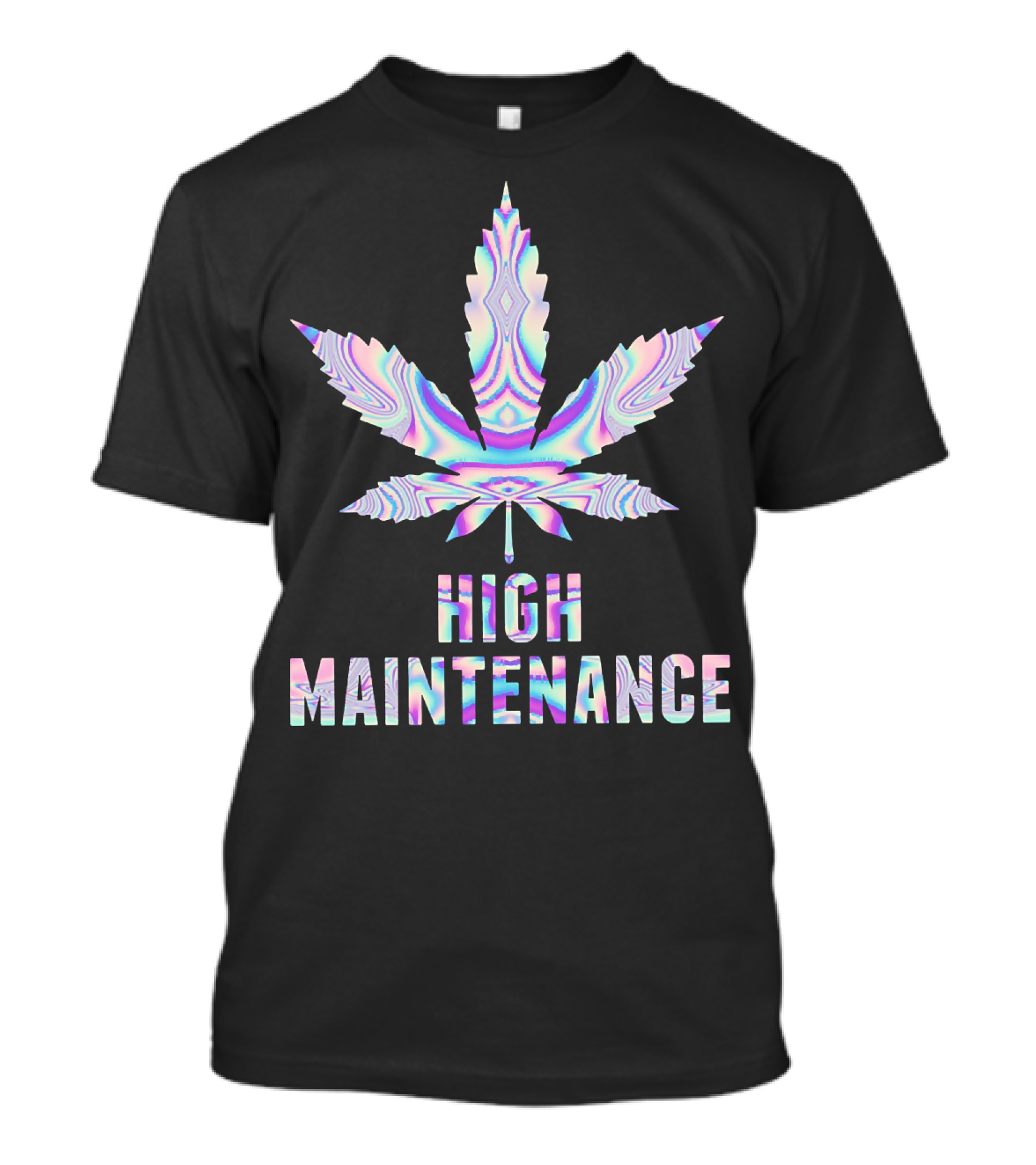 High Maintenance Holographic Leaf T-Shirt