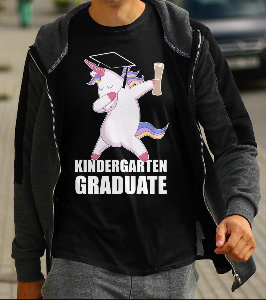 Kindergarten Graduate Unicorn Dab Graduation T-Shirt