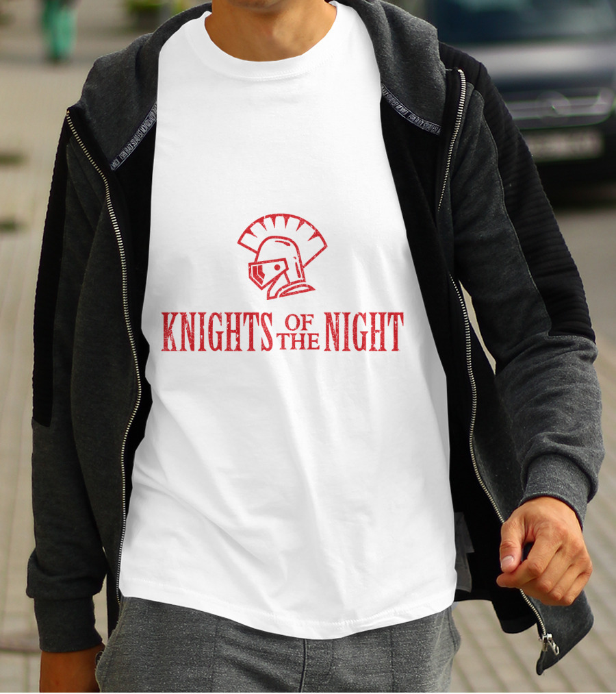 Knights Of The Night Michael Scott Spartan Helmet T-Shirt
