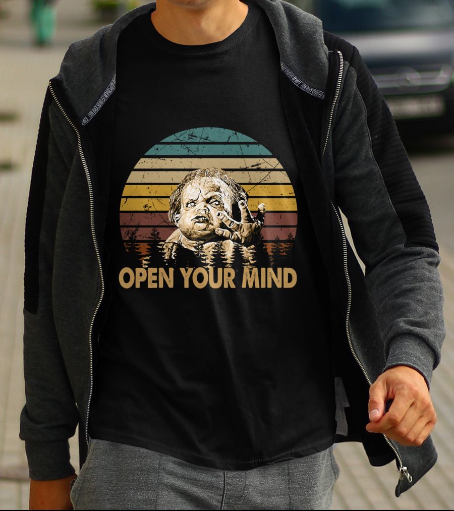 Total Recall Open Your Mind Vintage Sunset Stripes T-Shirt