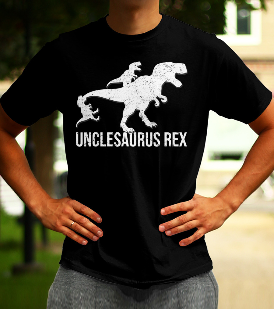 Unclesaurus Rex 2 Kids Funny Uncle Dinosaur T-Shirt