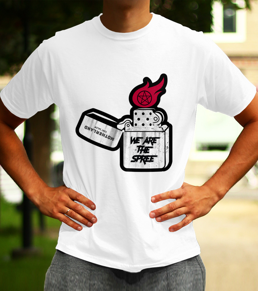 We Are The Spree Motherland For Slaves Lighter With Pentagram Flame T-Shirt