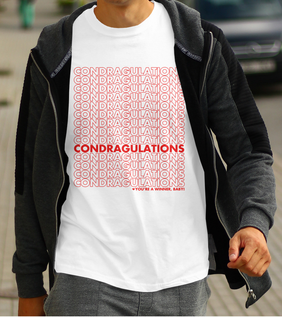 CONDRAGULATIONS You're A Winner Baby RuPaul Drag Race Catchphrase T-Shirt
