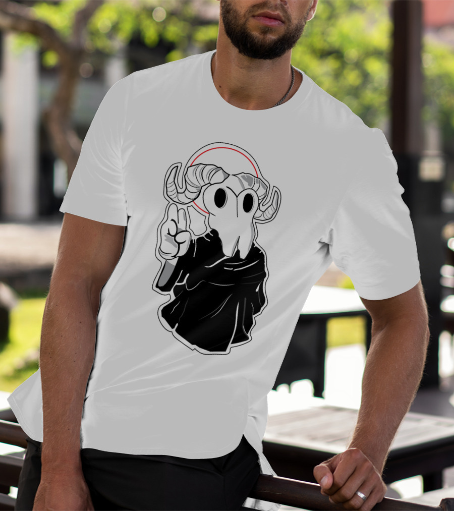 Kawaii Beezelbub Satan Evil Skull With Horns And Cloak T-Shirt