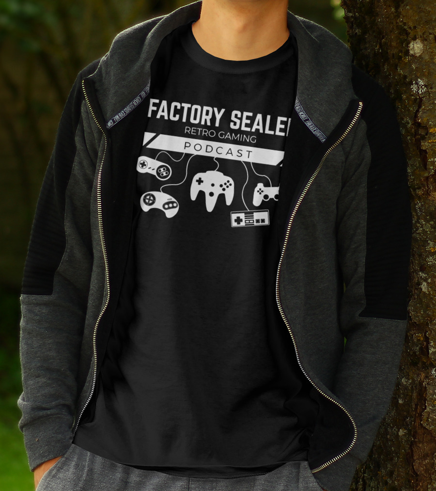 Factory Sealed Retro Gaming Podcast Controllers T-Shirt