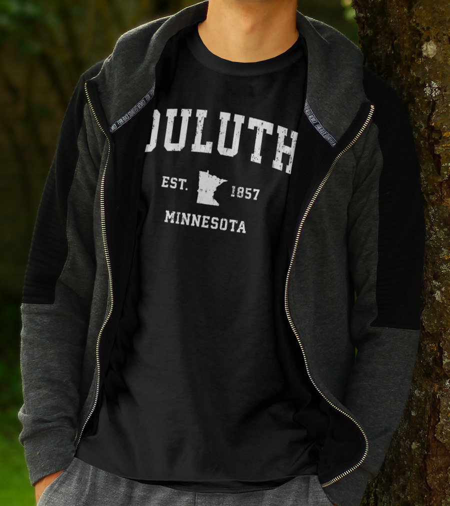 Duluth Minnesota Est. 1857 Vintage Athletic T-Shirt