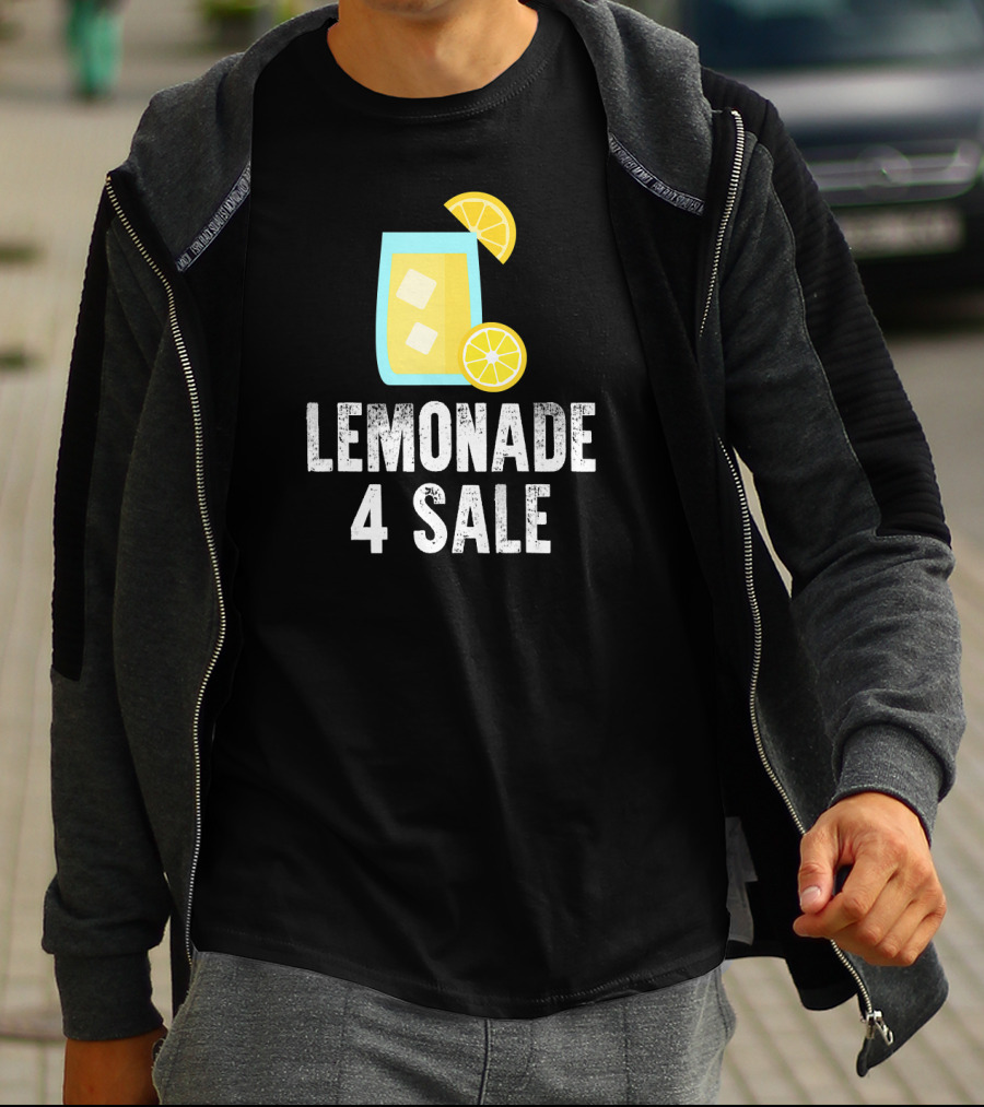 Lemonade 4 Sale Cool Iced Drink With Lemon Slices T-Shirt