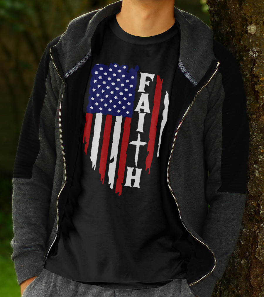 Faith American Flag USA T-Shirt