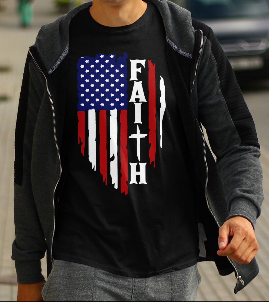Faith American Flag USA T-Shirt