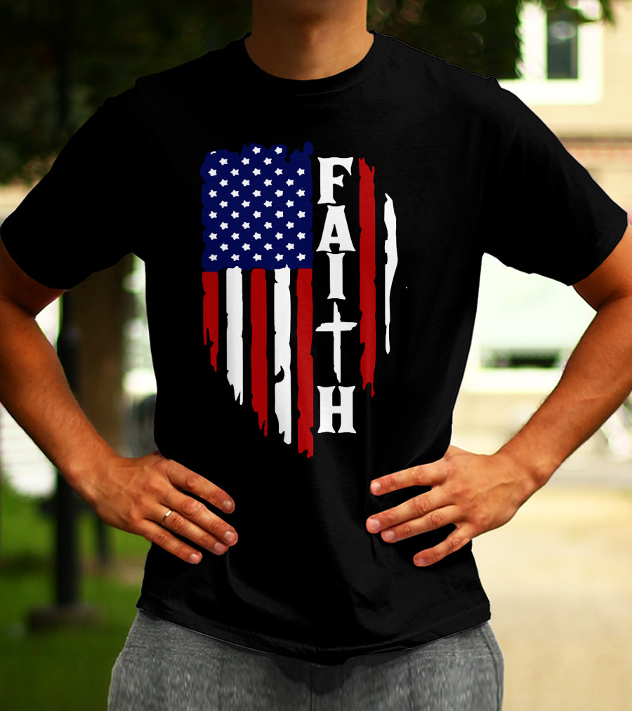 Faith American Flag USA T-Shirt