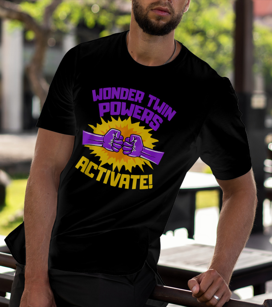 Wonder Twin Powers Activate Fist Bump Explosion T-Shirt