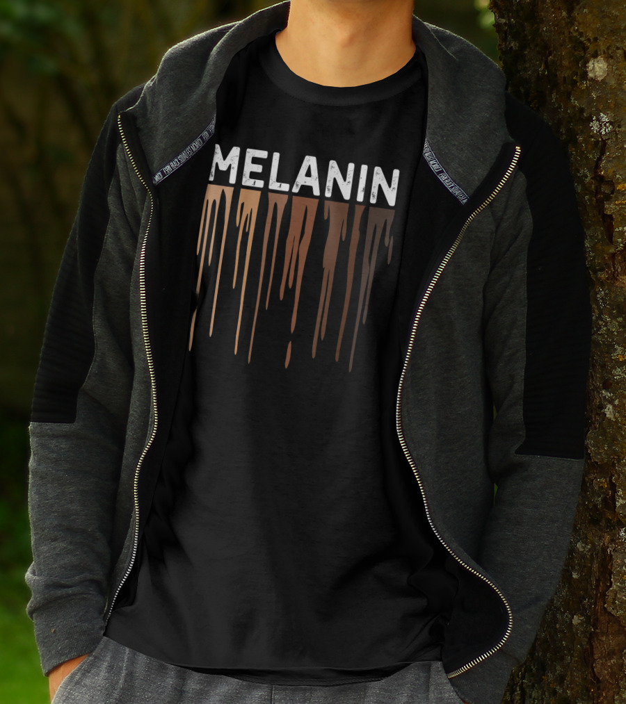 Drippin Melanin Pride Black History Melanin T-Shirt