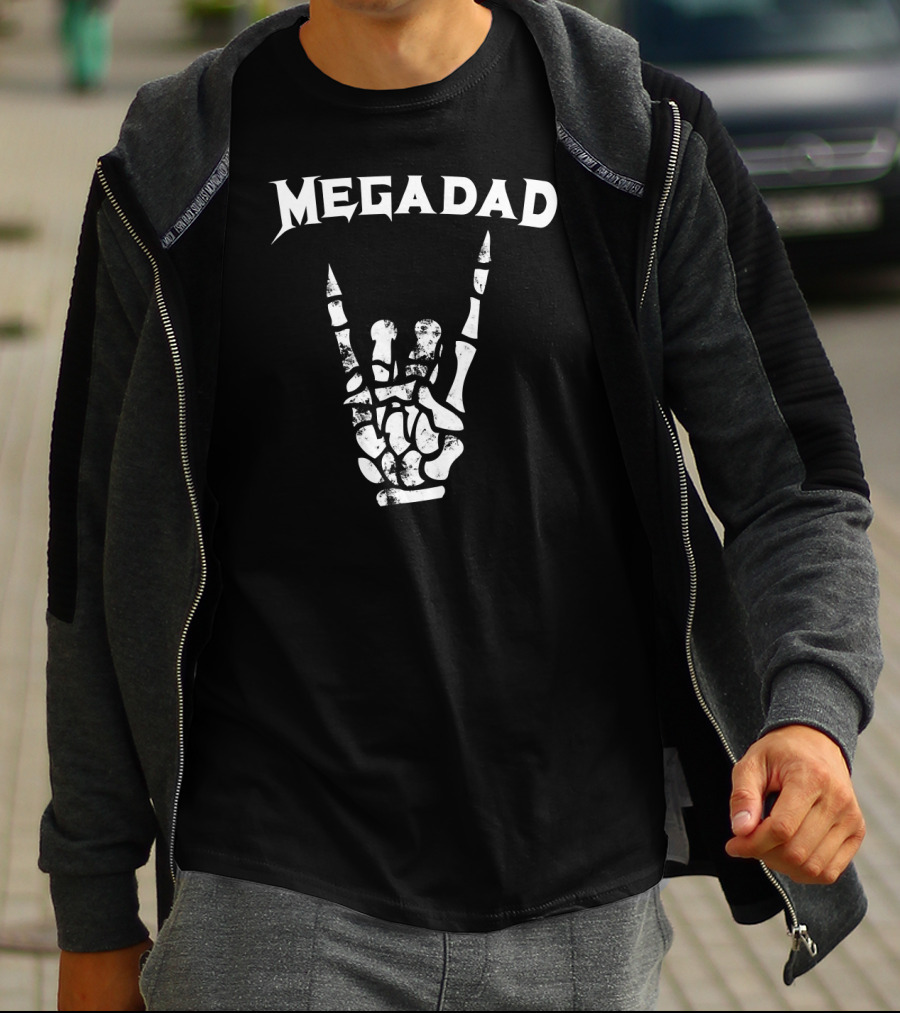 Megadad Rock Heavy Metal Hand Gesture T-Shirt
