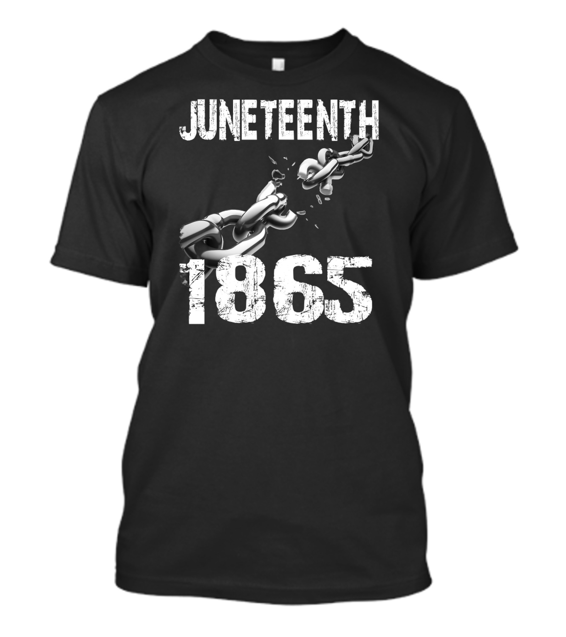 Juneteenth 1865 Breaking Chains Emancipation T-Shirt