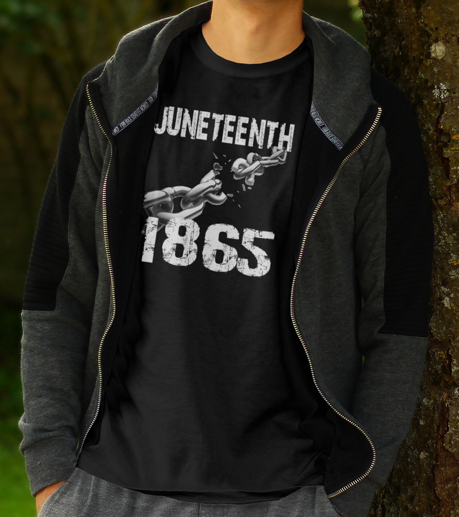 Juneteenth 1865 Breaking Chains Emancipation T-Shirt