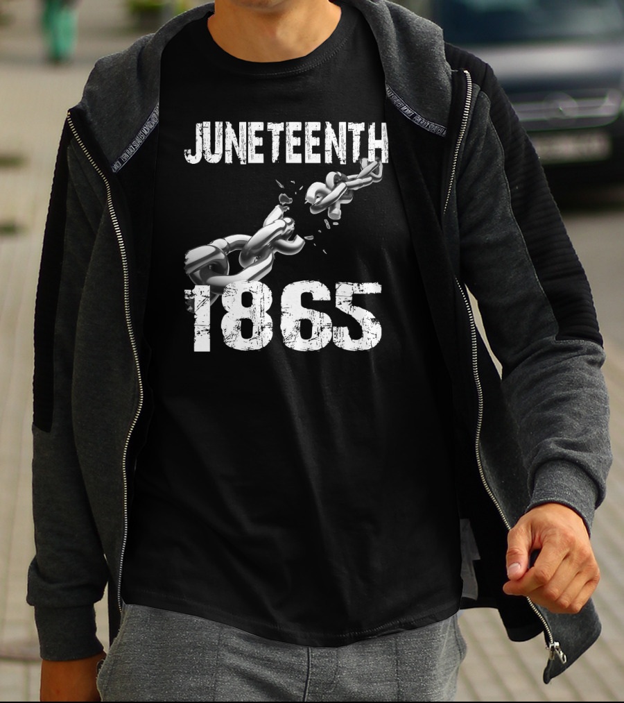 Juneteenth 1865 Breaking Chains Emancipation T-Shirt