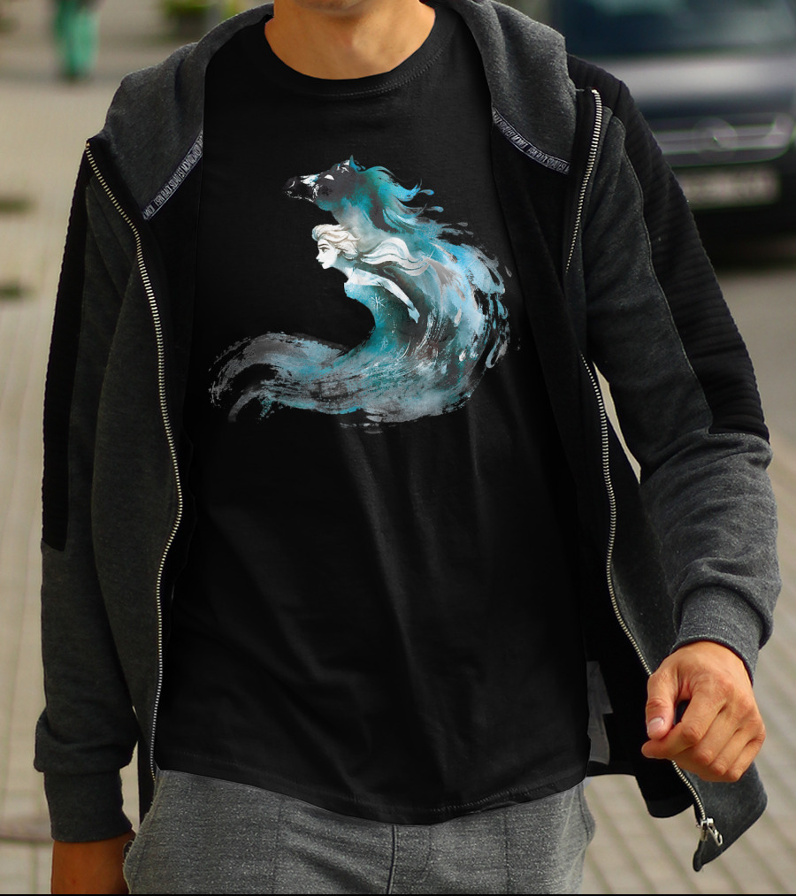 Disney Frozen 2 Elsa And The Nokk Magic Water Spirit T-Shirt