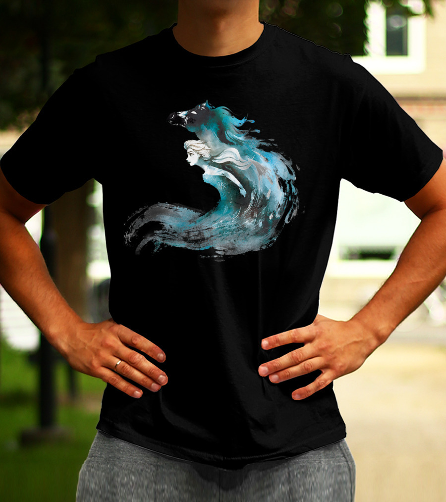 Disney Frozen 2 Elsa And The Nokk Magic Water Spirit T-Shirt