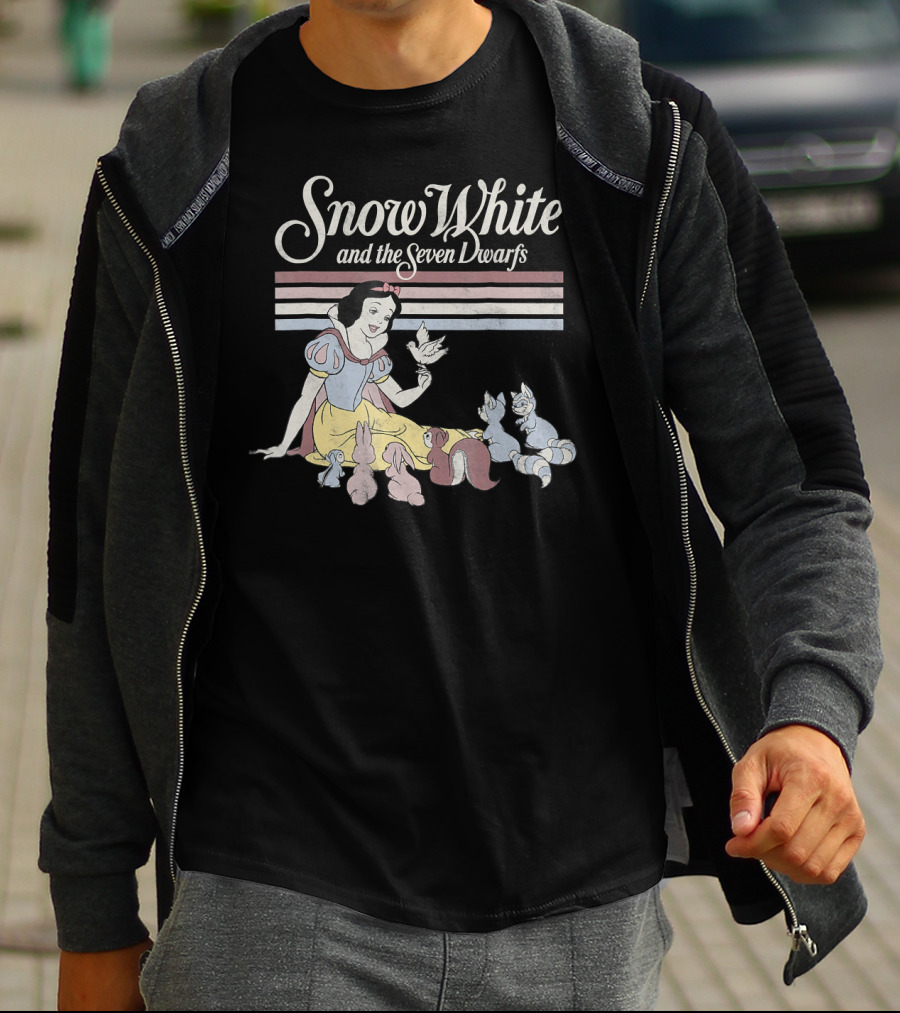 Snow White And The Seven Dwarfs Critters Stripe T-Shirt