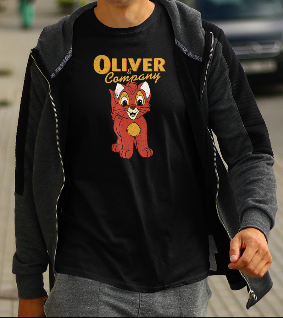 Oliver And Company Disney Movie Cat T-Shirt