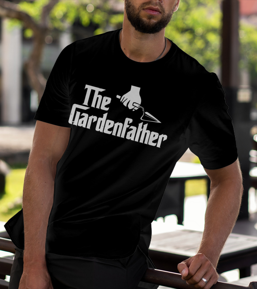 The Gardenfather Gardening Trowel Logo Iconic T-Shirt