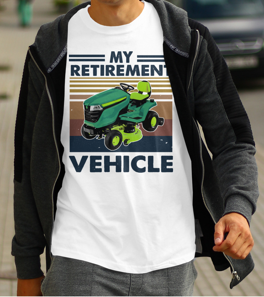 My Retirement Vehicle Lawn Mower Retro T-Shirt