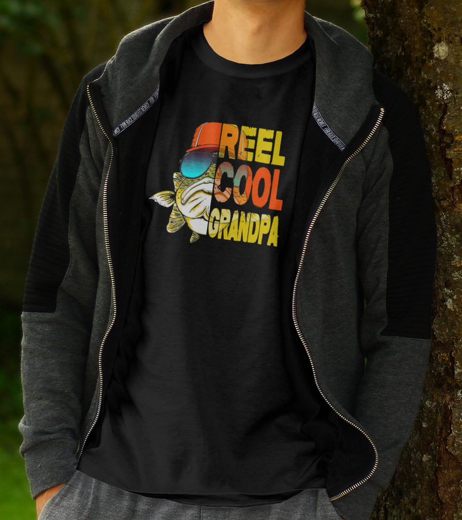 Father's Day Reel Cool Grandpa Fishing T-Shirt