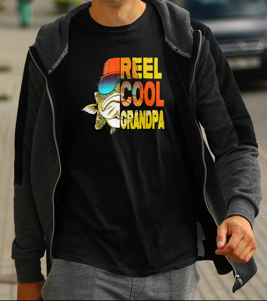 Father's Day Reel Cool Grandpa Fishing T-Shirt