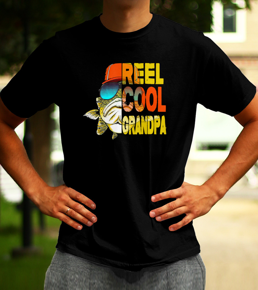 Father's Day Reel Cool Grandpa Fishing T-Shirt
