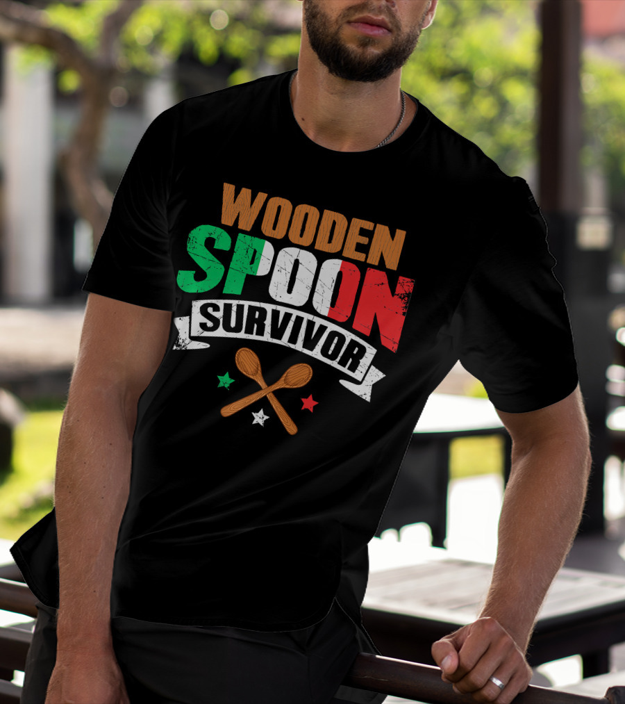Wooden Spoon Survivor Italian Chef Kitchen Inspiration T-Shirt