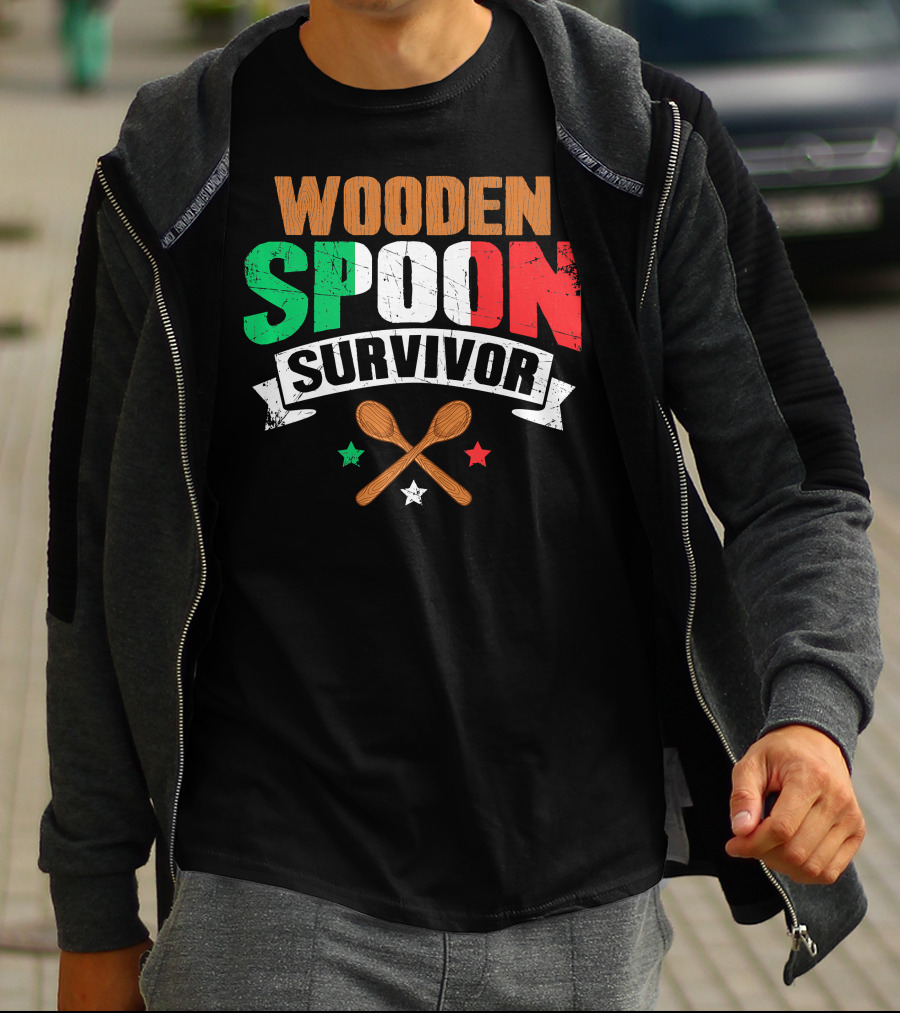 Wooden Spoon Survivor Italian Chef Kitchen Inspiration T-Shirt