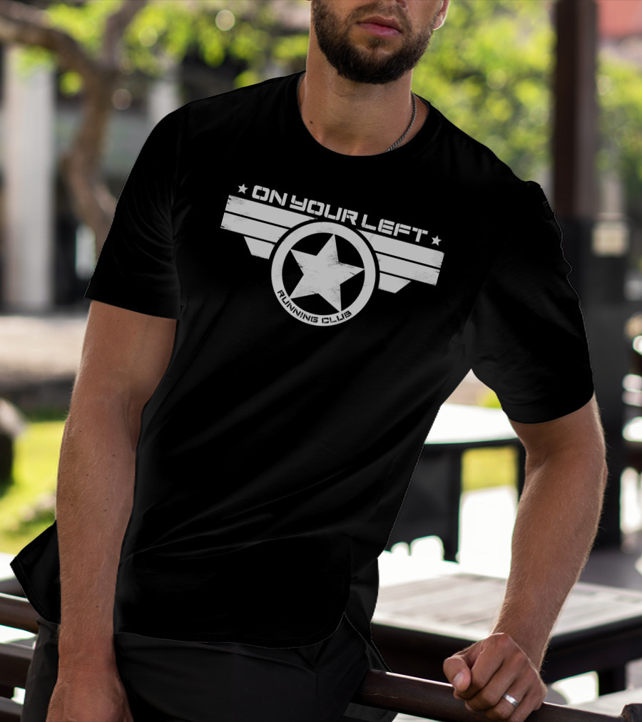 On Your Left Running Club Star Emblem T-Shirt