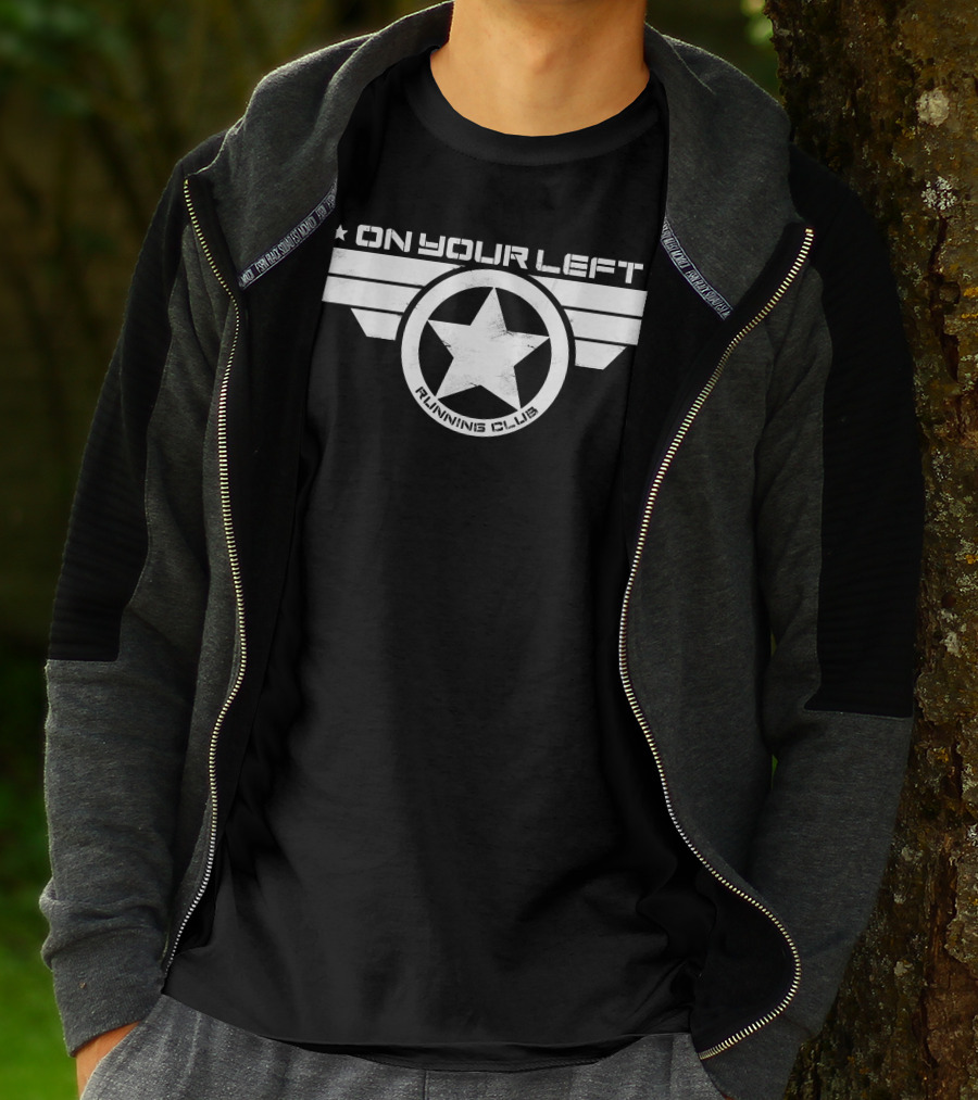 On Your Left Running Club Star Emblem T-Shirt