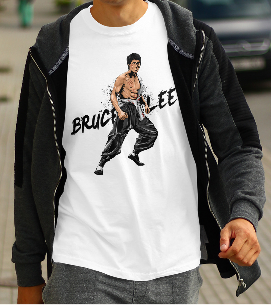 Bruce Lee Martial Arts Stance T-Shirt