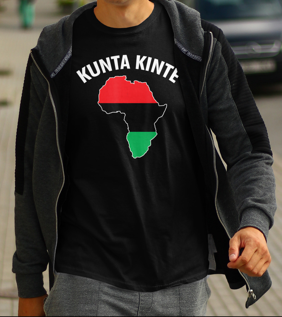 Kunta Kinte African Color Map Of Africa T-Shirt