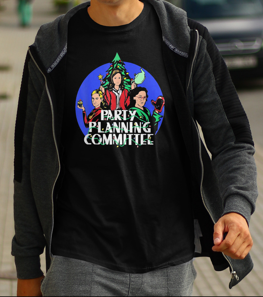 Party Planning Committee Merry Christmas Costume Characters T-Shirt