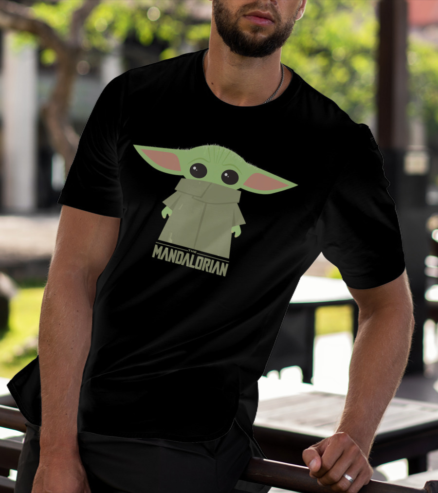 Star Wars The Mandalorian The Child Grogu Hidden Face Iconic Character T-Shirt