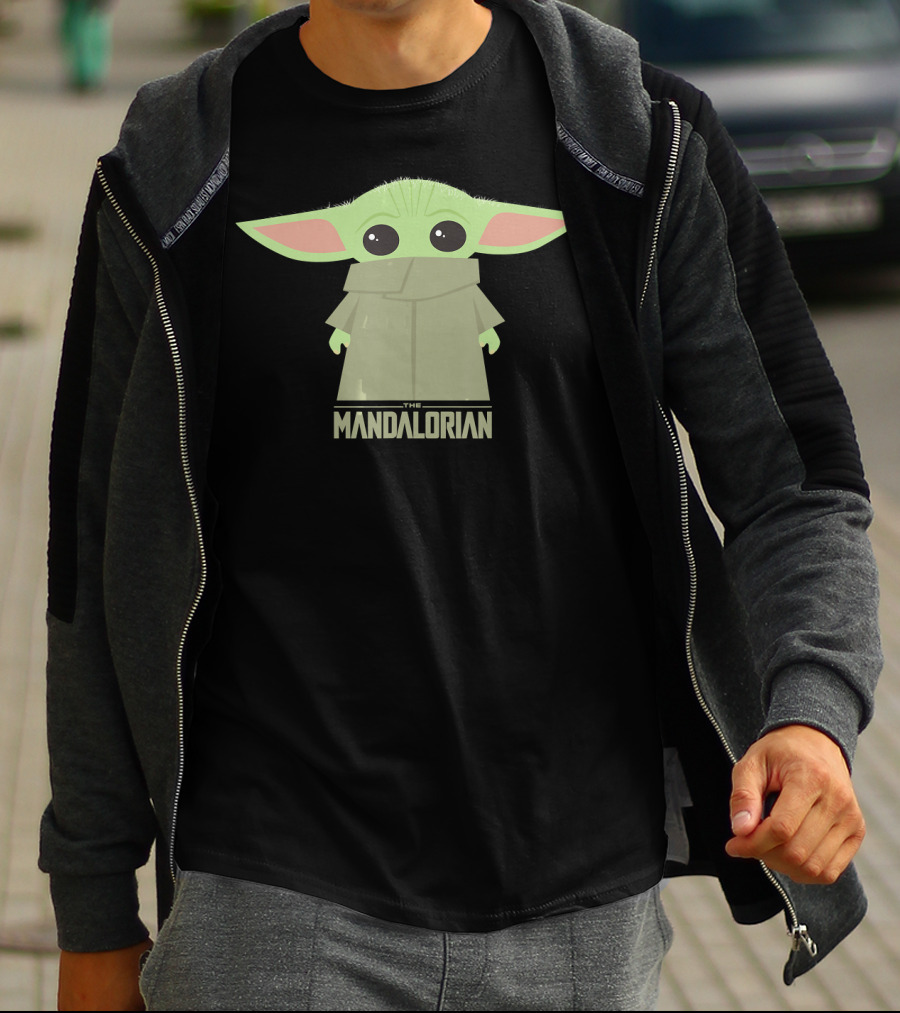 Star Wars The Mandalorian The Child Grogu Hidden Face Iconic Character T-Shirt