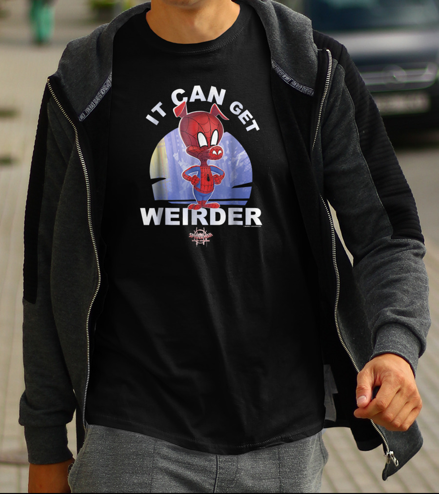 Spider Ham It Can Get Weirder Marvel Spider Man Spiderverse T-Shirt