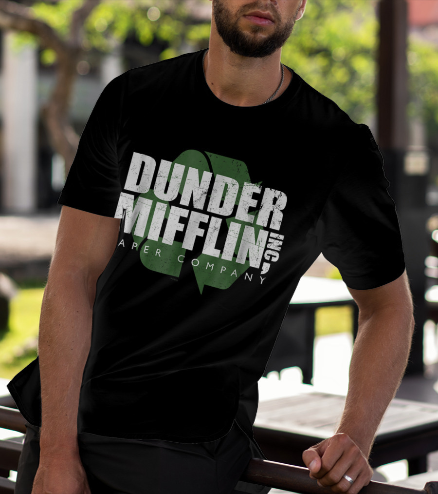 Dunder Mifflin Paper Company Recycle Logo Comfortable T-Shirt