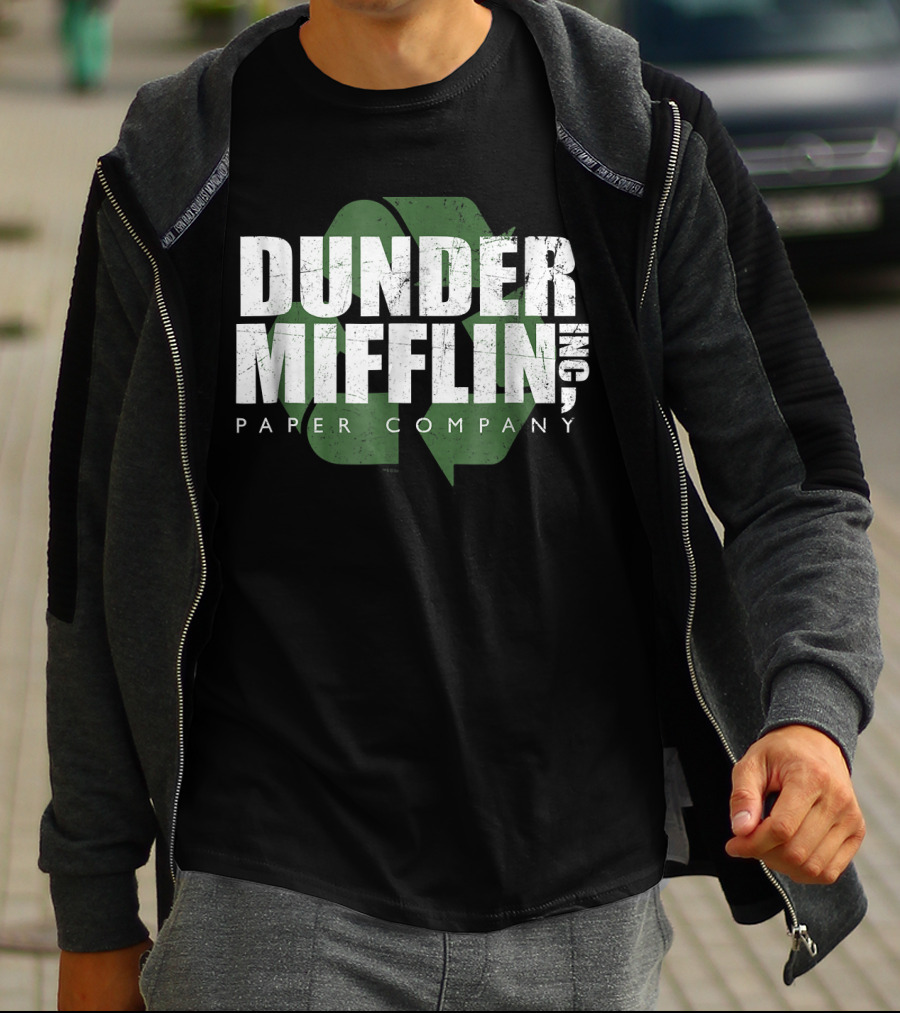 Dunder Mifflin Paper Company Recycle Logo Comfortable T-Shirt