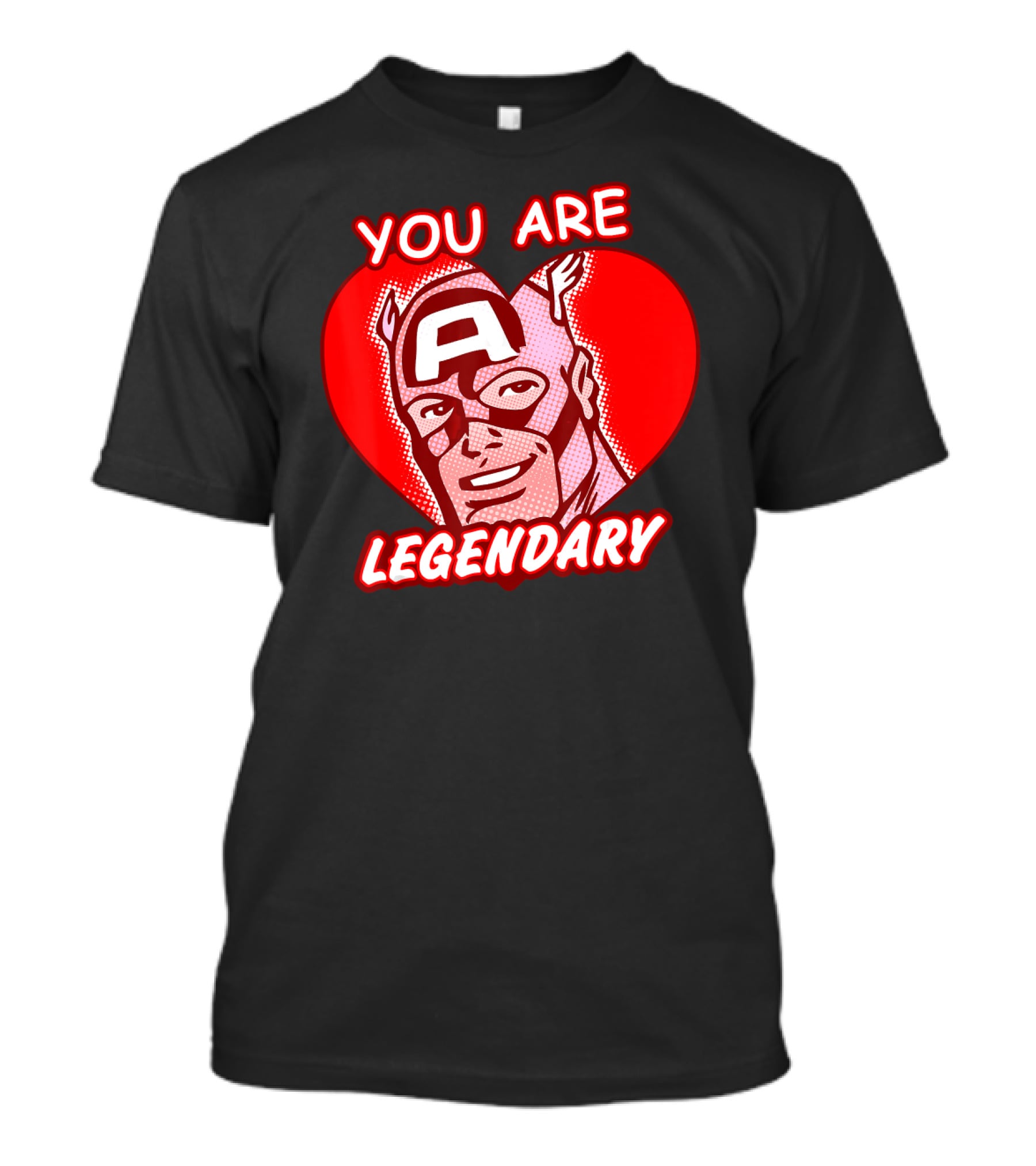 Marvel Valentine's Day Captain America You Are Legendary Avengers T-Shirt