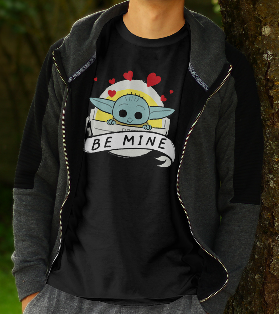 Star Wars The Mandalorian The Child Be Mine Hearts T-Shirt