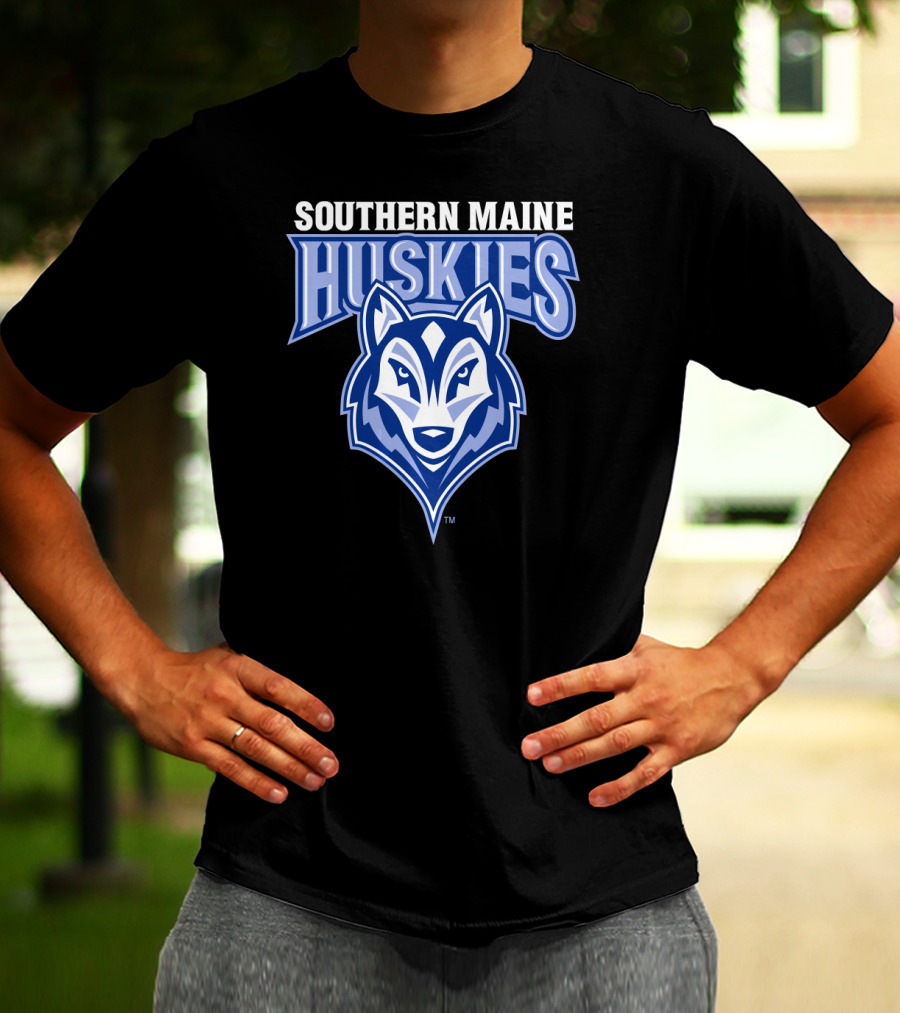 Southern Maine Huskies Logo NCAA University T-Shirt