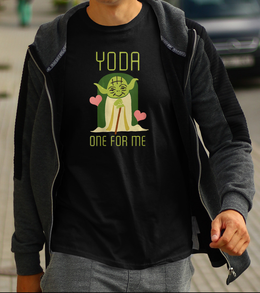 Yoda One For Me Valentine's Day Star Wars Hearts T-Shirt