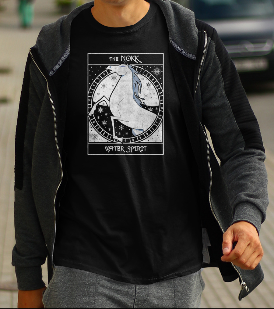 The Nokk Water Spirit Frozen 2 Mythical Horse Circle T-Shirt