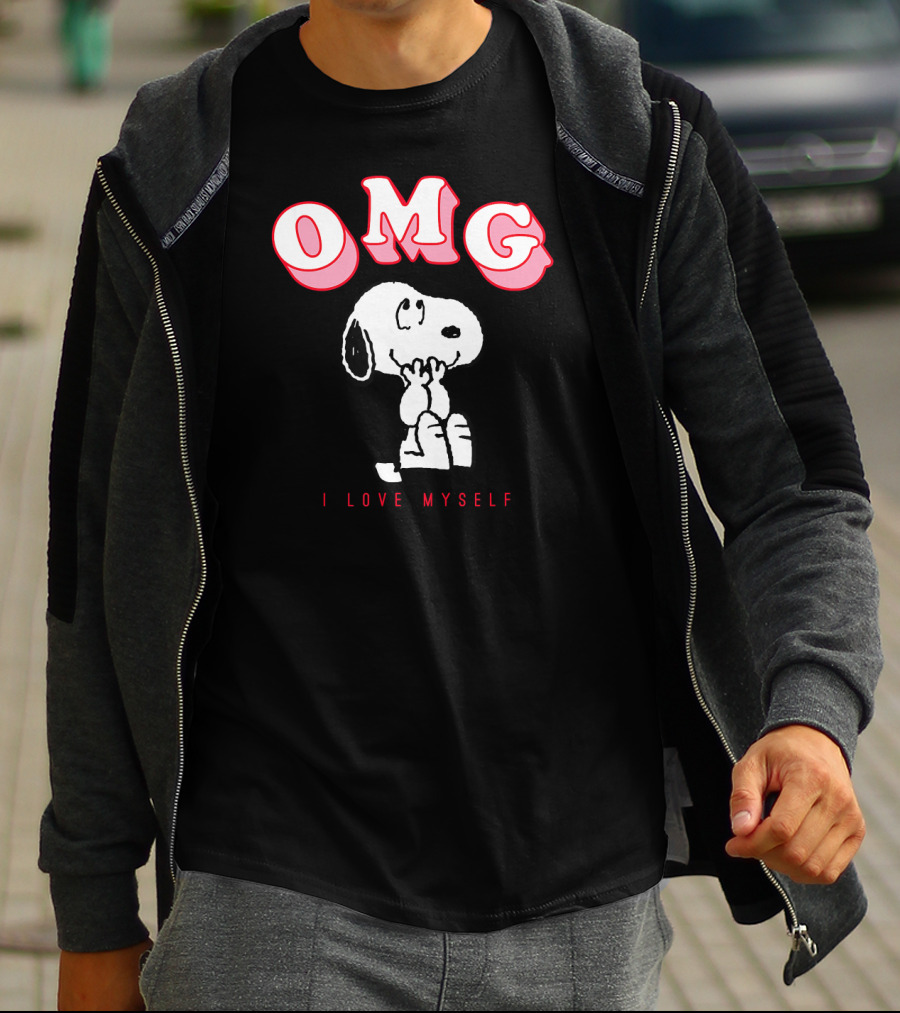 OMG Snoopy I Love Myself Peanuts Valentine T-Shirt